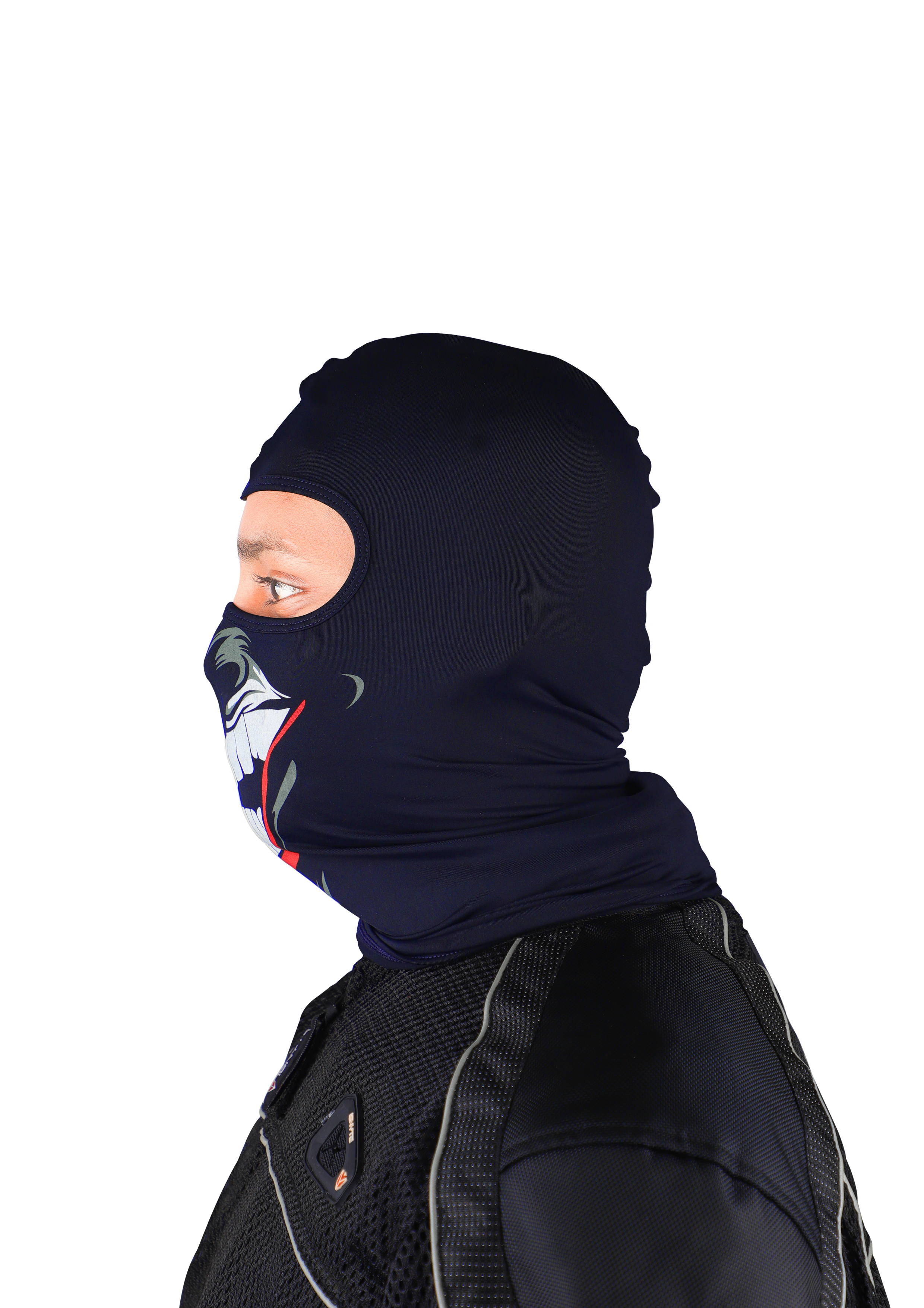 Steelbird Soft Lycra Balaclava Most Suitable For Motorcycling, Running, Sports, Head And Face Cover (Clown Blue)